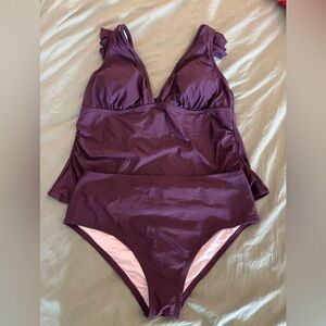 Women’s XXL Plum Tankini - NWOT - GORGEOUS!! 💜